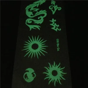 Customized Temporary UV Light Glowing Colourful Neon Tattoo Sticker