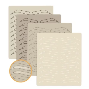 Customized Two Sides Tattoo Practice Skin Microblading Latex Skin Practice Nano Ombre Powder Brows Eyebrow Eye Practice Skin Pad