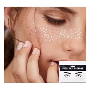 Customized Waterproof Woman Face Makeup Freckles Temporary Tattoo Sticker Colorful Easy Apply Remove CE Certified