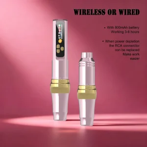 Customized Wireless Tattoo Machine Gun High Capacity Battery Disposable Tattoo Pen Machine for Permanent Makeup Rotary Design