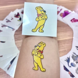 Cute New Style Temporary Tattoo Stickers for Kids Skin Face and Body Decorations for Children