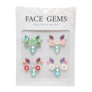 Cute Pretty DIY Acrylic Painting Tattoo Stickers for Children Teens Adults Eyebrows Face Forehead Decoration Safety Certified