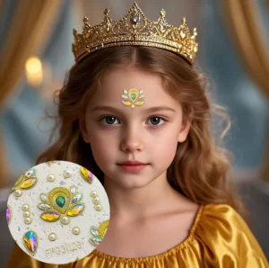 Cute Pretty Diy Decal Stickers Painting Tattoos for Girls Teens Kids Eyebrows Face Forehead for Women Festival Party