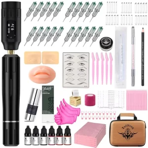 DC Professional PMU Machine Kit for Eyebrow Eyeliner Lip | Custom Permanent Makeup Tattoo Supplies