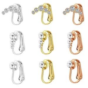 DIY Body Piercing Accessories Stainless Steel Navel Rings with Claw Setting Zircon Hyperbole CN