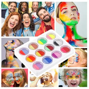 DIY Children’s Stage Makeup Set Water Soluble Eyeliner and Two Tone Face Paint Body Painting Supplies