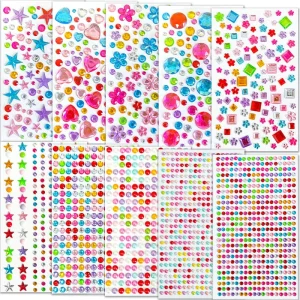 DIY Crafts Festivals Nail Body Makeup Bling Jewel Crystal Gems Self Adhesive Rhinestone Acrylic Stickers