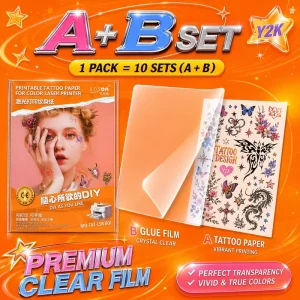 DIY Eco Friendly Customized Hand painted Temporary Tattoo Stickers Kids Easy Use White Removable Paper Transfer Face