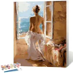 DIY Paint by Numbers Kit for Adults Custom Personalized Family Portrait Painting by Numbers for Home Wall Decor