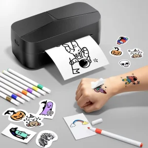 DIY Temporary Tattoo Maker TK32 Portable Wireless Printers Create Custom Temporary Tattoos DIY Tattoo Sticker Kit