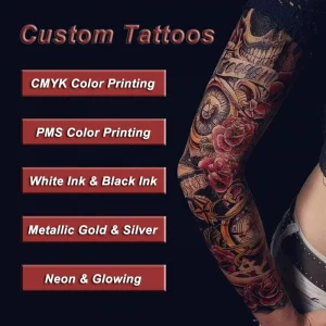 Design Customized Temporary Stickers and Tattoos in a Wide Range of Colors and Patterns
