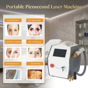 Desktop 7 Inch Touch Screen Picosecond Laser Machine 3 Replaceable Probes Full Face Body Pigment Tattoo Removal Skin Machine