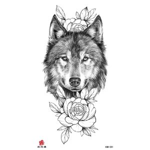 Detailed Creative Sleeve Tattoos Featuring Bold Durable Animal Print Designs for Trendy Festival Looks Half Arm Tattoo Stickers