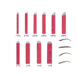 Diameter 0.18mm 3D Eyebrow Tattoo Microblading Embroidery Needle for Permanent Makeup Eyebrow Tattoo