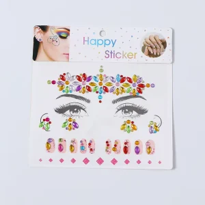 Diamond Crystal Sticker for Face and Body Eye Rhinestone Sticker Face Gem Sticker