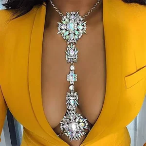 Diamond Encrusted Body Chain Women’s Body Jewelry