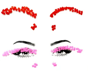 Diamond Face and Eye Makeup Tears Nail Jewel Temporary Tattoo Sticker