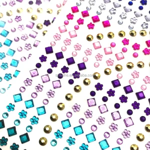 Diamond Gem Body Face Eye Rhinestone Adhesive Jewel Stickers for Makeup