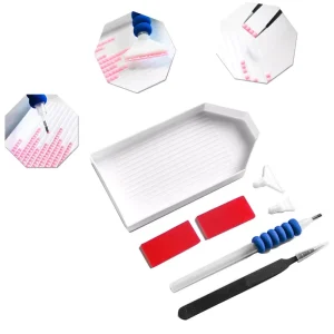 Diamond Painting Accessories Diamond Painting Tools Set Wax Pen Tray and Tweezers Toolkit Set for Diamond Painting