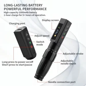 Digital Electric Lightweight 2.0-3.5mm Stroke 1000mah Battery Wireless PMU Machine Scalp Eyebrow Lips Permanent Makeup