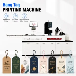 Digital Hang Tag Printing Machine Industrial Printer for Clothing Price Tag Care Label Barcode QR Code Manufacturing Industry