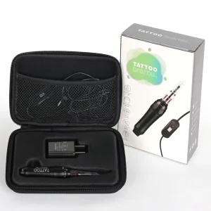 Digital PMU Tattoo Machine Kit Adjustable Power Microblading Pen with US Charger Portable Storage Case for Eyebrow Lip Eyeliner
