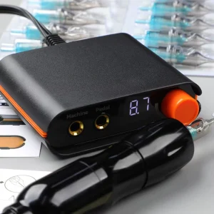 Digital Rechargeable Wireless Tattoo Power Supply P107 24W 5-15V