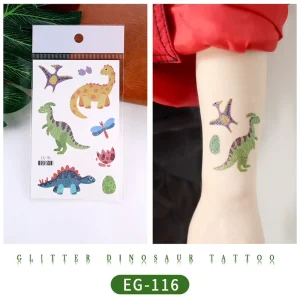 Dinosaur Tattoos for Kids Party Supplies, Dinosaur Birthday Gifts for Party Favors Decorations, Dino Tattoo