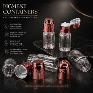 Disposable 15ml PET Eco-Friendly Pigment Ink Bottle for Permanent Makeup Leak Proof Sterile for Lip & Eyebrow Colorants