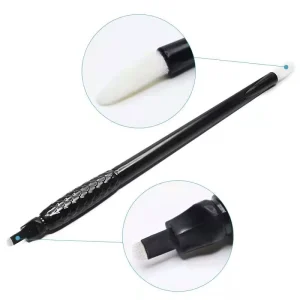 Disposable 18U Shape Microblading Pen Manual Eyebrow Tattoo Pen for Permanent Makeup Microblading Tool