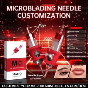 Disposable 1RL 3RL MO PMU NANO Cartridge Needles 20pcs box Permanent Makeup Tattoo Line Shader for Eyebrow Lips