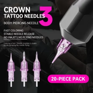 Disposable 20Pcs Box Professional Tattoo Needle Cartridge 316 Stainless Steel EO Gas Sterilized Eyebrow Body Art