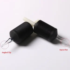 Disposable 30mm Black Tattoo Needles with Grips and Tubes