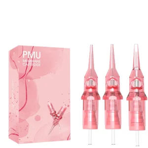 Disposable 316 Stainless Steel Cartridges for Needle Tattoos-Permanent Body Art Pink for for