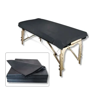Disposable 40×90 Inch Black Polypropylene Waterproof 35g/38g GSM Personal Protective Tattoo Sheets Essentials for Tattoo Kits