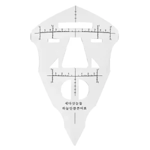 Disposable Auxiliary Eyebrow Mapping Ruler for Permanent Makeup Tattoo Accessory