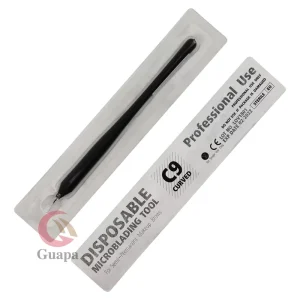Disposable Blister Package Eyebrow Microblading Pen Manual Tattoo Pen with CF U Shape Needle for Permanent Makeup