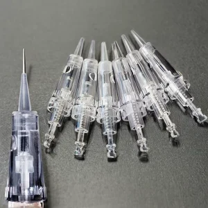Disposable Body Permanent Makeup Tattoo Needle Syringe with Micro Blade and Tube Micro Pigment Needle Disposable Tattoo Needle