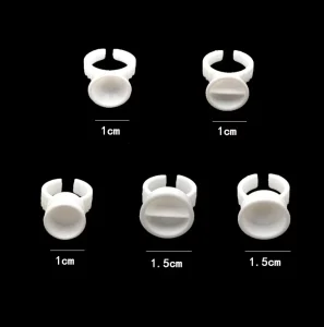 Disposable Caps Microblading Pink Ring Tattoo Ink Cup for Women Men Tattoo Needle Supplies Accessory Makeup Tattoo Tools