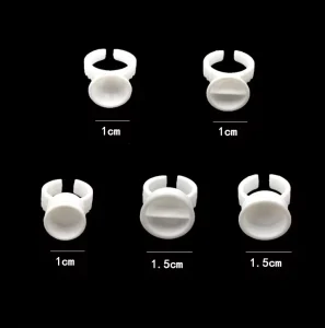 Disposable Caps Microblading Pink Ring Tattoo Ink Cup for Women Men Tattoo Needle Supplies Accessory Makeup Tattoo Tools