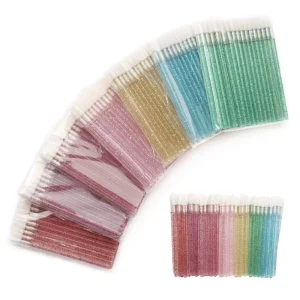 Disposable Crystal Rod Lip Brush 50pcs Pack Beauty Tool Makeup Lip Brush Applicator