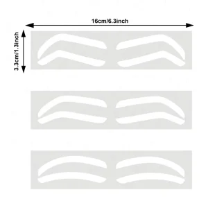 Disposable Eyebrow Auxiliary Sticker Brow Mapping Stencil Self-adhesive Ruler for Microblading Permanent Makeup Brow Shape Tape