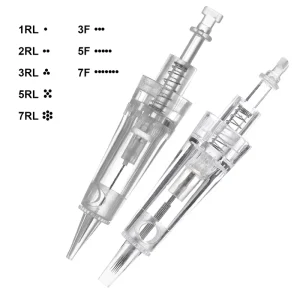 Disposable Eyebrow Needle Cartridge Permanent Makeup Needle Critridge Compatible with Permanent Makeup Machine Tattoo Needles