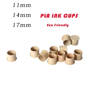 Disposable Flat Bottom Tattoo Ink Cups 500Pcs/Bag Biodegradable Permanent Makeup Accessories