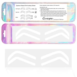 Disposable High Arch Eyebrow Tattoo Auxiliary Stickers Brow Shaping Template Sticker Eyebrow Ruler Stencil Sticker Makeup Tools