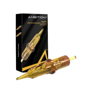 Disposable Membrane Tattoo Needle Set 20pcs 0.25 0.3 0.35mm Gold 1RL 3RL 5RL 7RS 5RM 7RM 9RM Cartridges Permanent
