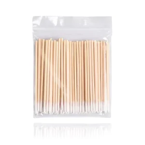 Disposable Micro Wood Cotton Swab Eyelash Extension Tools Tatoo Microblading Cleaning Wands Pointed Tip Embroidery Wooden Stick