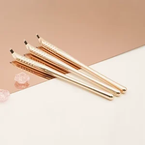Disposable Microblading 12F 14F 18U Needles Manual Eyebrow Tattoo Pen with Permanent Makeup Needle Blades