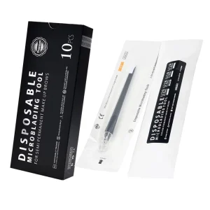 Disposable Microblading Pen 18U Eyebrow Tattoo Hand Tools for Permanent Makeup Eyebrow Tattoo Pen