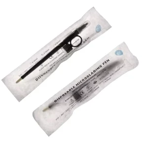 Disposable Microblading Pen Tattoo Needles with Pigment Sponge and Rings Plastic Microblading Tools Supplies